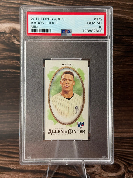Aaron Judge 2017 Topps Allen & Ginter Mini RC #172 PSA 10 Gem Mint NY Yankees