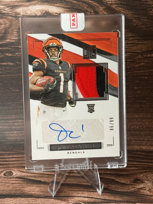 2021 Impeccable Ja'Marr Chase RPA Rookie Patch Auto /99 RC RPA-JC Bengals Sealed