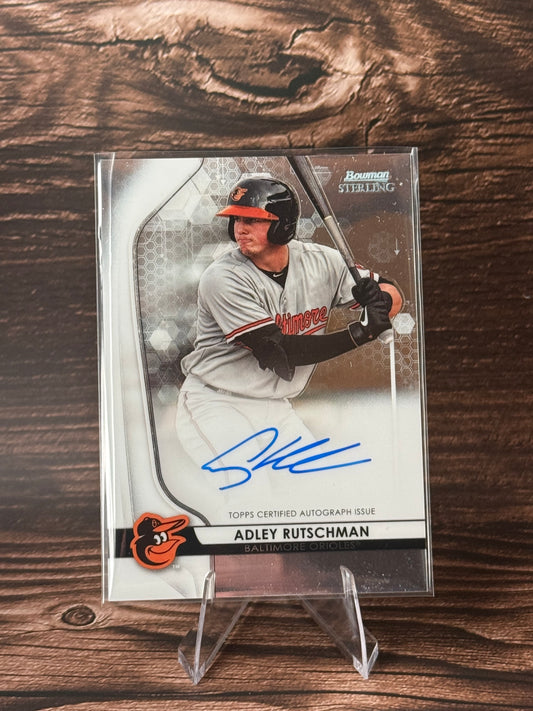 2020 Bowman Sterling Adley Rutschman Prospect On-Card Auto BSPA-AR Orioles