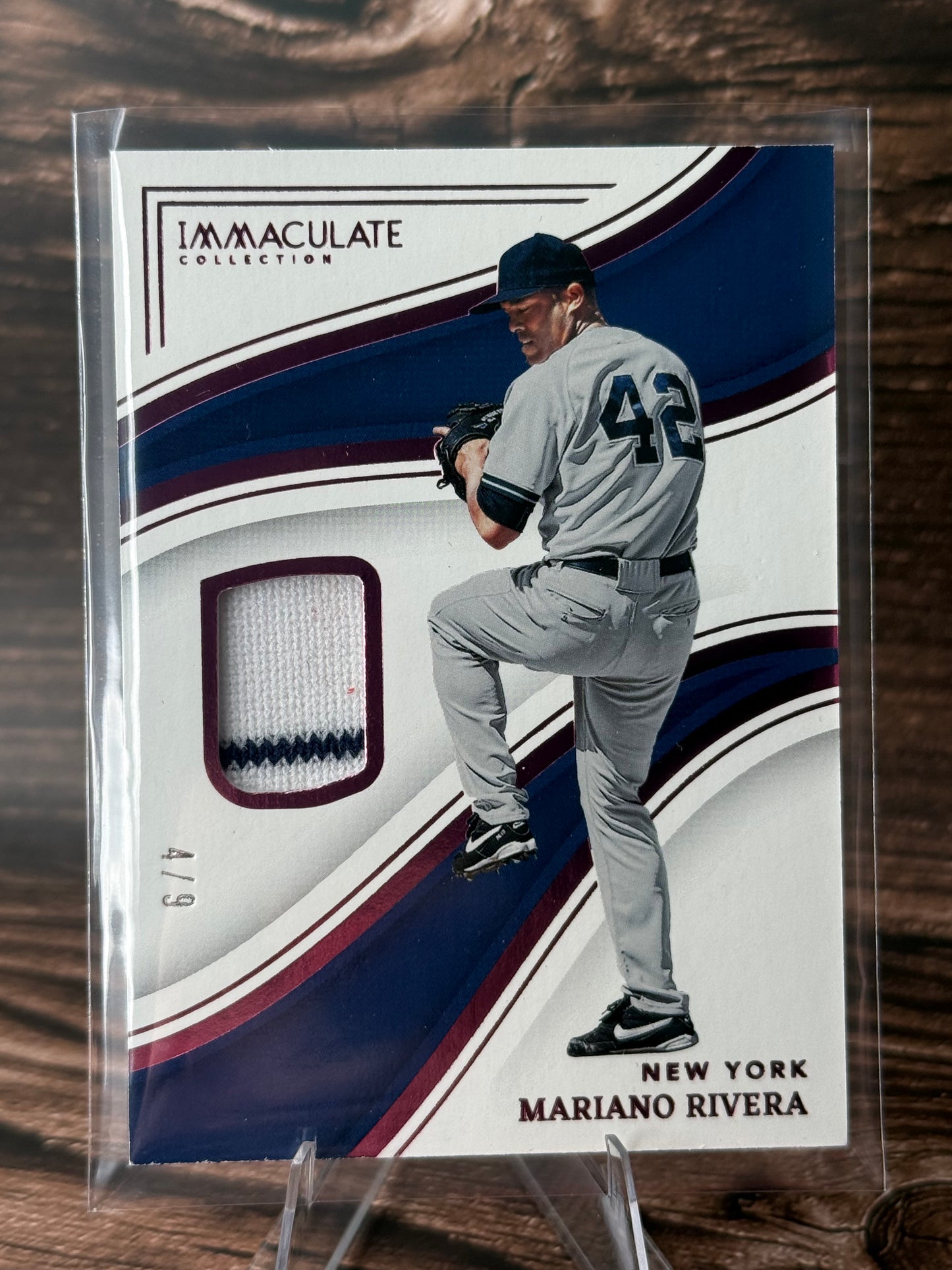 Mariano Rivera Panini Immaculate Collection Game-Used Patch Relic 4/9 NY Yankees