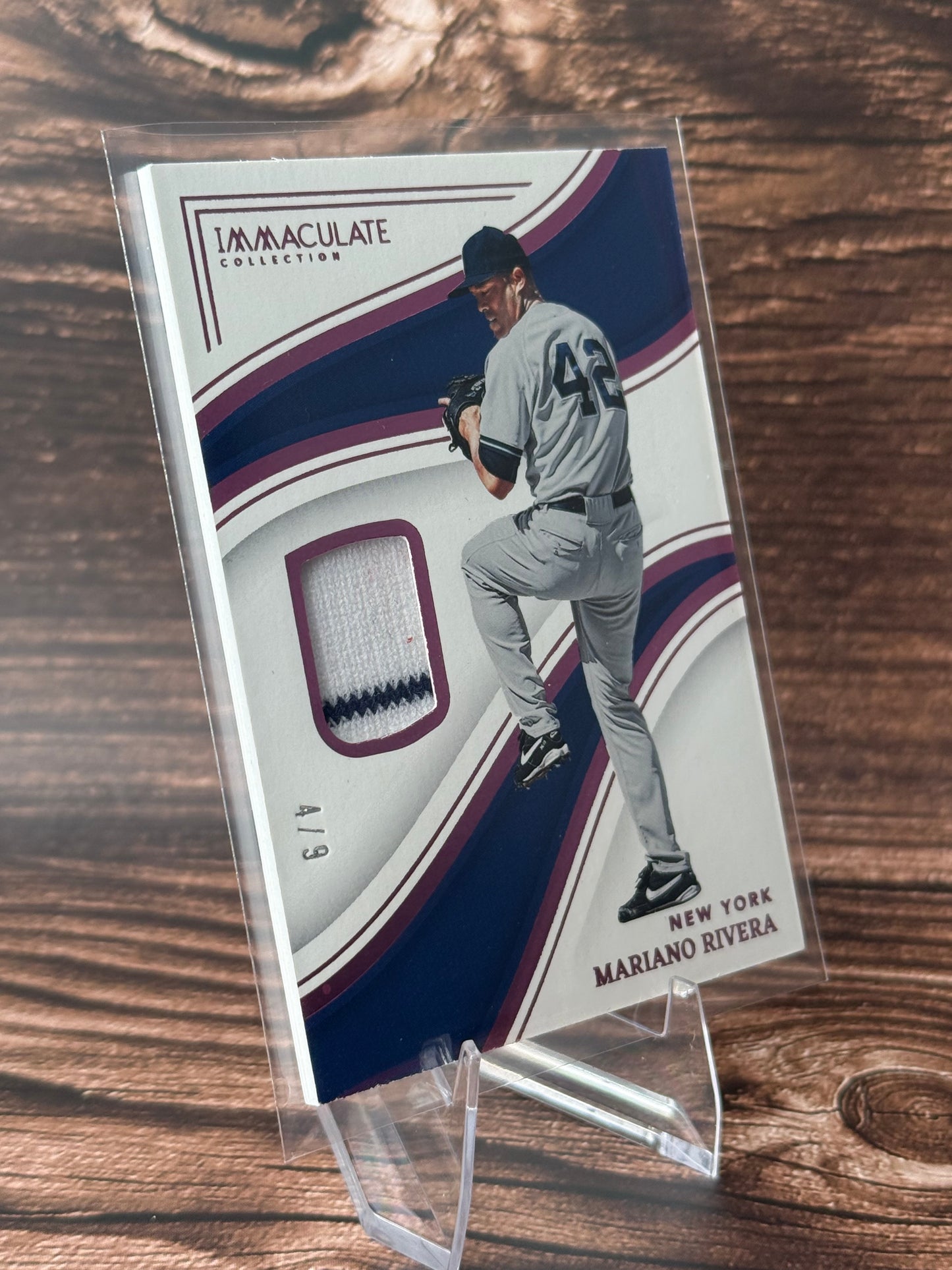 Mariano Rivera Panini Immaculate Collection Game-Used Patch Relic 4/9 NY Yankees