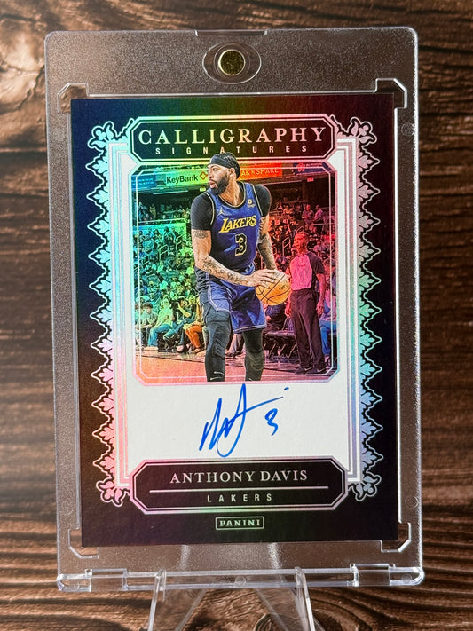 Anthony Davis Panini Calligraphy Signatures Auto Los Angeles Lakers